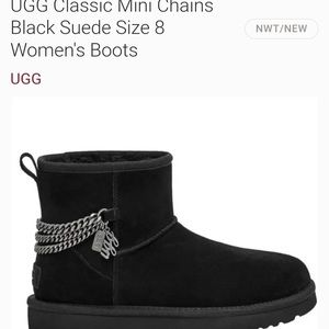 Ugg classic mini chains, women’s boots. Size 6.